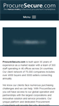 Mobile Screenshot of procuresecure.com